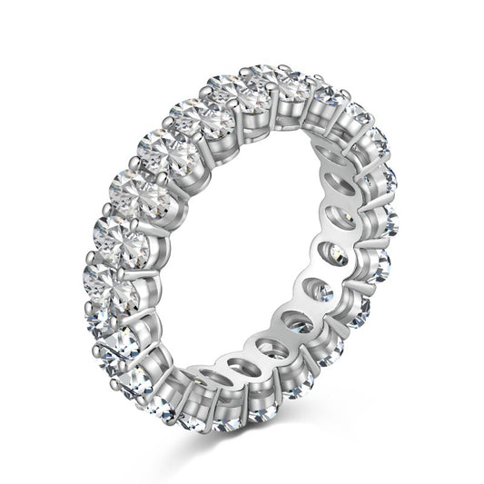 'Aurora' ovális cirkóniával kirakott ezüst gyűrű