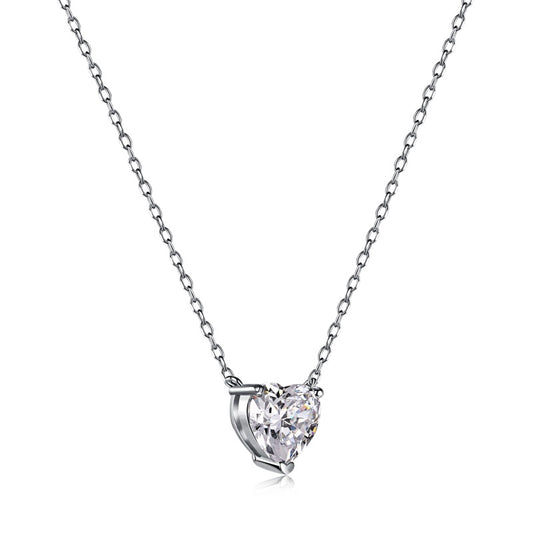 'Love' ezüst nyaklánc szív medállal