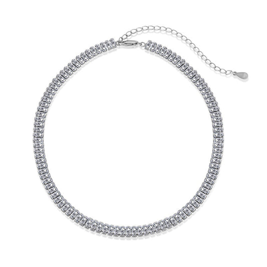'Tiffany' ezüst choker nyaklánc cirkóniával