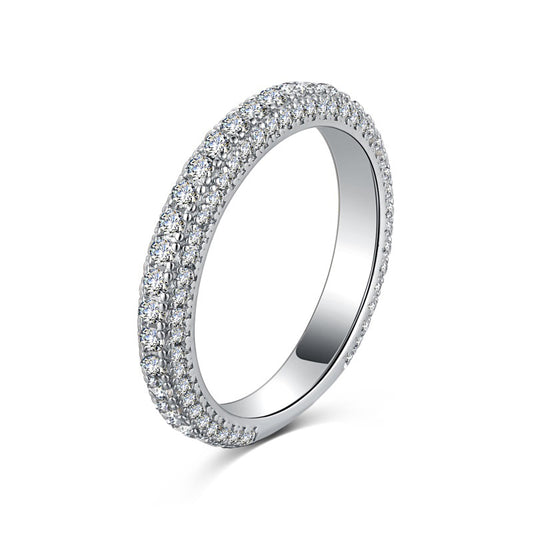 ’Pavé’ cirkóniával kirakott ezüst gyűrű